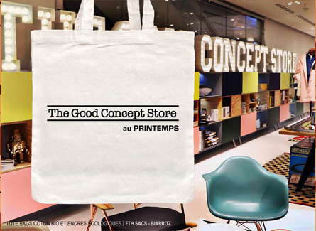 Tote bag publicitaire coton bio personnalisable goog concept store